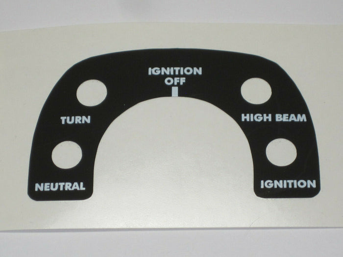 06-5722 Norton instrument panel decal 850 1975 MKIII MK3 console UK Made