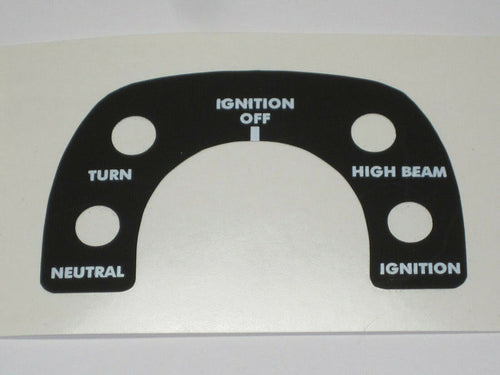 06-5722 Norton instrument panel decal 850 1975 MKIII MK3 console UK Made