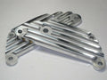 70-4711 Triumph finned passenger footpeg engine plate set unit 650 aluminum