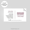 Berkshire Hathaway business card stickers PixelsPrinted