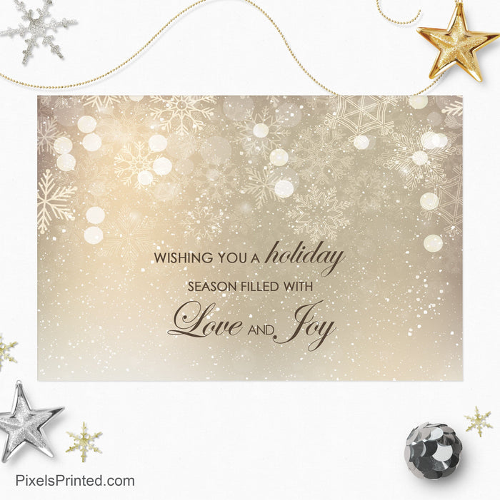 Berkshire Hathaway Christmas holiday postcards PixelsPrinted