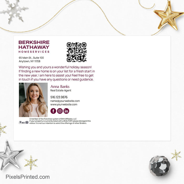 Berkshire Hathaway real estate New Year postcards 1