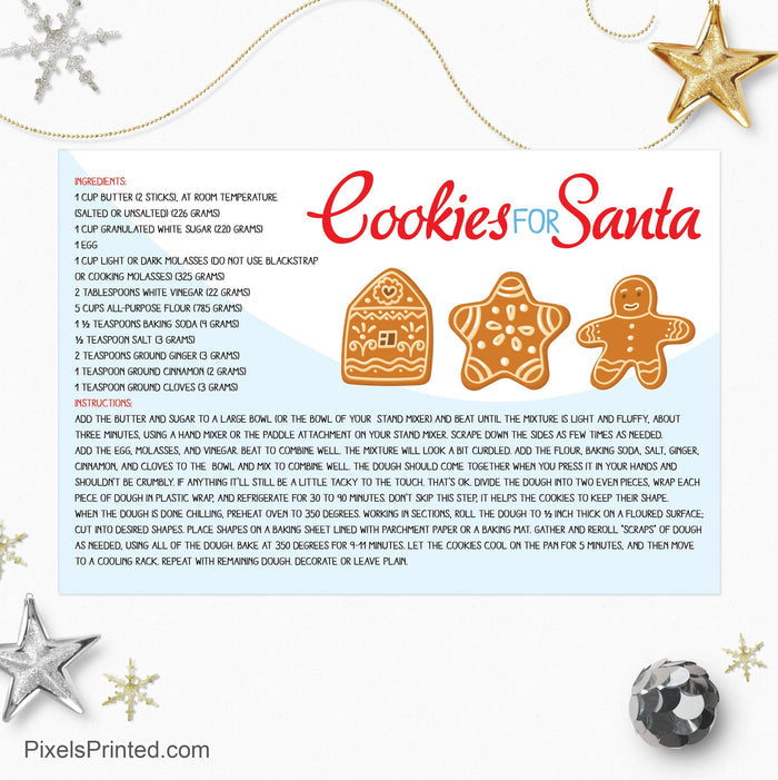 Berkshire Hathaway Christmas recipe postcards PixelsPrinted