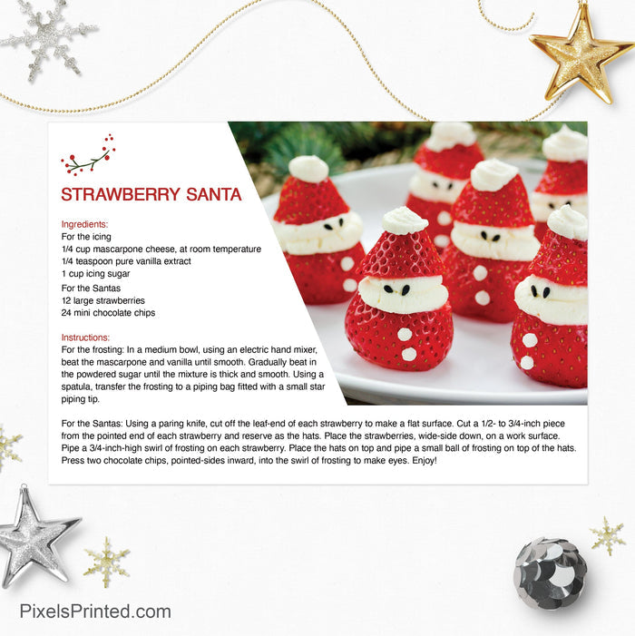Berkshire Hathaway Christmas recipe postcards PixelsPrinted