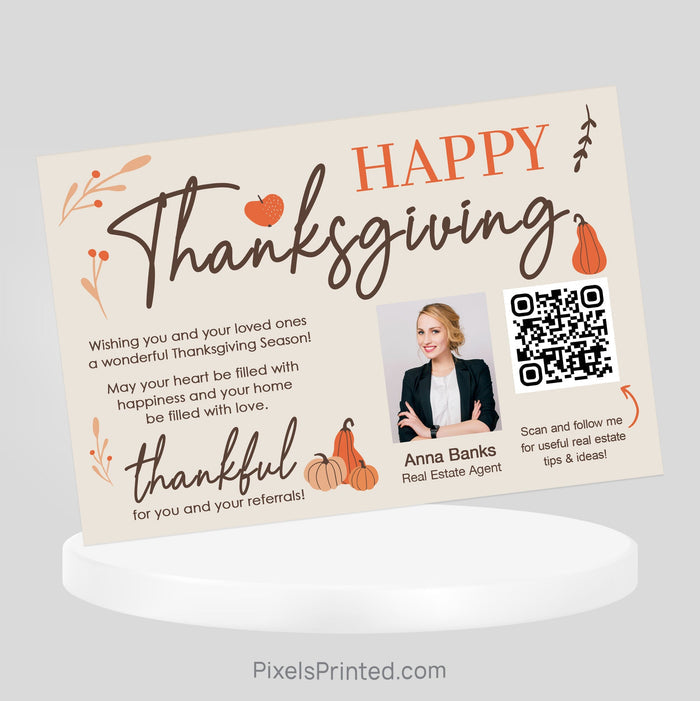 Berkshire Hathaway Fall Thanksgiving postcards PixelsPrinted
