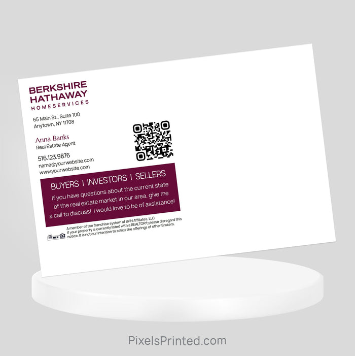 Berkshire Hathaway Fall Thanksgiving postcards PixelsPrinted