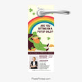 Berkshire Hathaway festive St. Patrick’s Day real estate door hanger PixelsPrinted