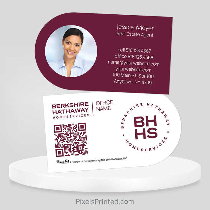 Berkshire Hathaway half circle shape business cards Business Cards PixelsPrinted
