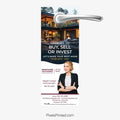 Berkshire Hathaway real estate agent introduction door hanger for neighborhood marketing