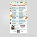 Berkshire Hathaway Real Estate Farmers Market Calendar Postcard Magnets postcard magnets PixelsPrinted