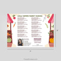 Berkshire Hathaway Real Estate Farmers Market Schedule Postcard Magnets postcard magnets PixelsPrinted