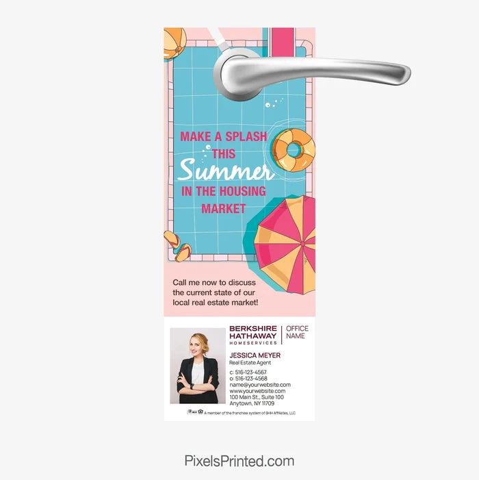 Berkshire Hathaway Stay Cool Summer Door Hanger PixelsPrinted