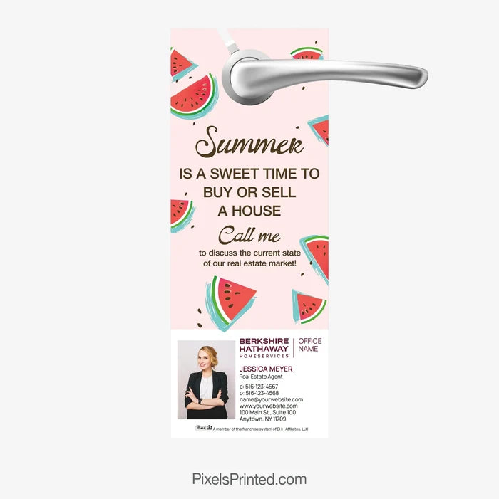 Berkshire Hathaway Summer Moving Season Door Hanger PixelsPrinted