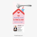 Berkshire Hathaway Valentine’s Day agent introduction door hanger PixelsPrinted
