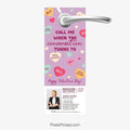 Berkshire Hathaway Valentine’s Day real estate farming door hanger PixelsPrinted