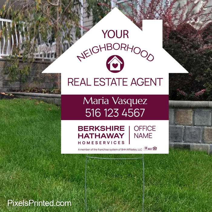 Berkshire Hathaway your neighborhood agent signs yard signs PixelsPrinted