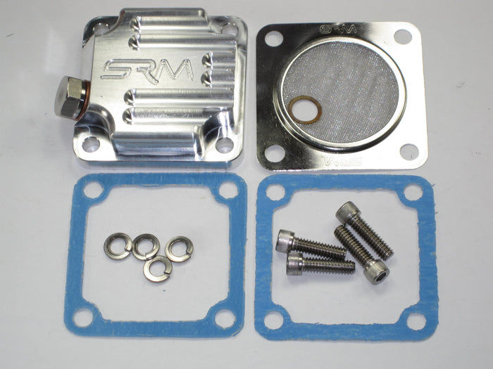 BSA 67-1285 A65 A50 A10 A7 sump plate w drain plug aluminum