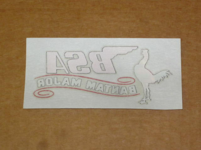 BSA Bantam varnish transfer decal Right side