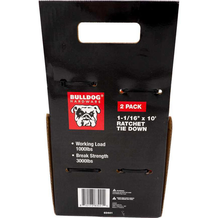 Bulldog Hardware Ratchet Tie Down 2 pk.