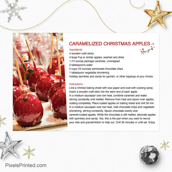 Century 21 Christmas recipe postcards postcards PixelsPrinted