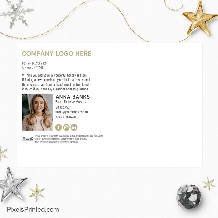 Century 21 Christmas recipe postcards postcards PixelsPrinted