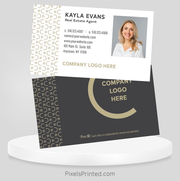 Century 21 real estate business cards Business Cards PixelsPrinted
