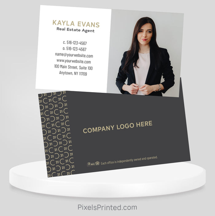 Century 21 real estate business cards Business Cards PixelsPrinted
