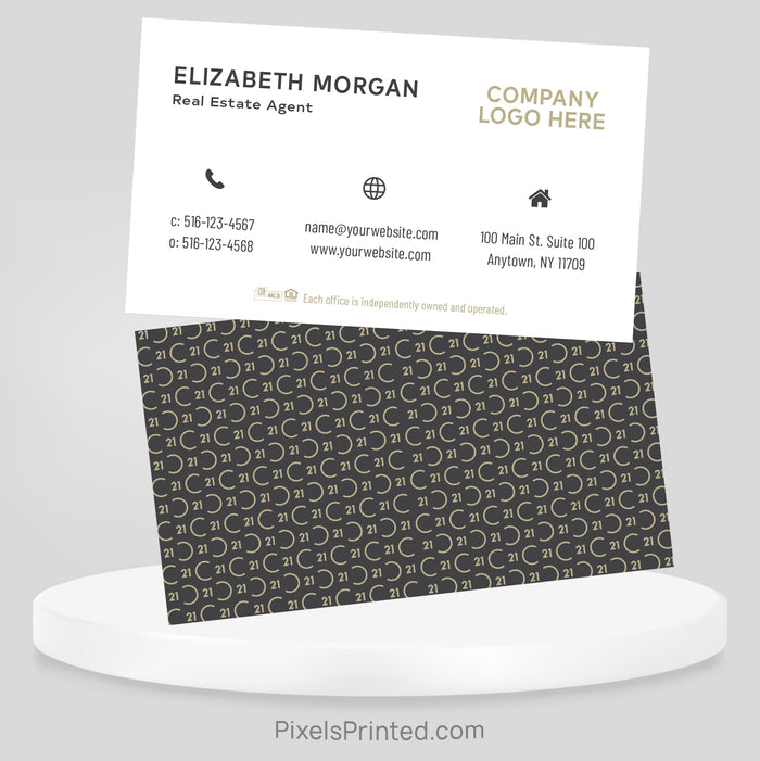 Century 21 real estate business cards Business Cards PixelsPrinted