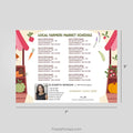 Century 21 real estate Farmers Market calendar Postcard Magnet postcard magnets PixelsPrinted