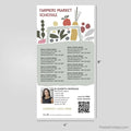 Century 21 real estate Farmers Market calendar Postcard Magnet postcard magnets PixelsPrinted