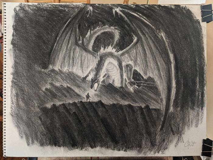 Chained Dragon Sketch