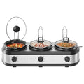 Chefman Triple Slow Cooker With Lids