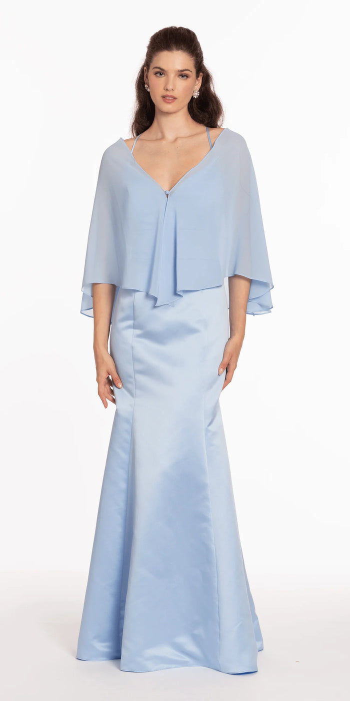 light-blue/size/m/missy/Camille La Vie/Chiffon Convertible Cape/alt