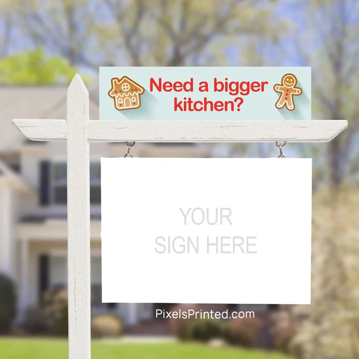 Christmas real estate sign riders PixelsPrinted