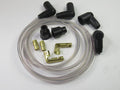 Clear ignition wire set for twin cut at 28" copper core spark plug wires Triumph