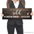 Closing Day Sold By Sign for Real Estate Agents