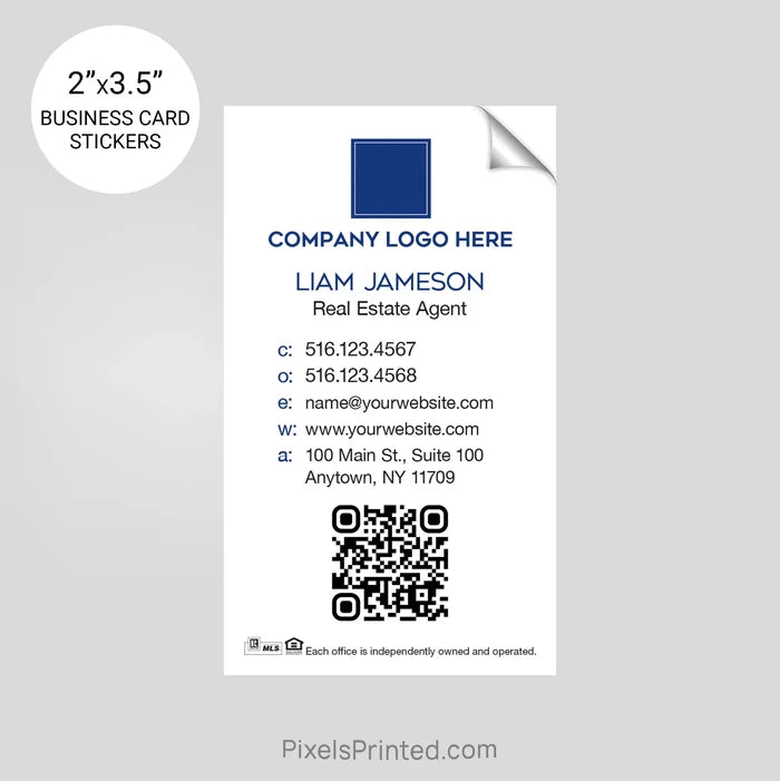 Coldwell Banker business card stickers sticker PixelsPrinted