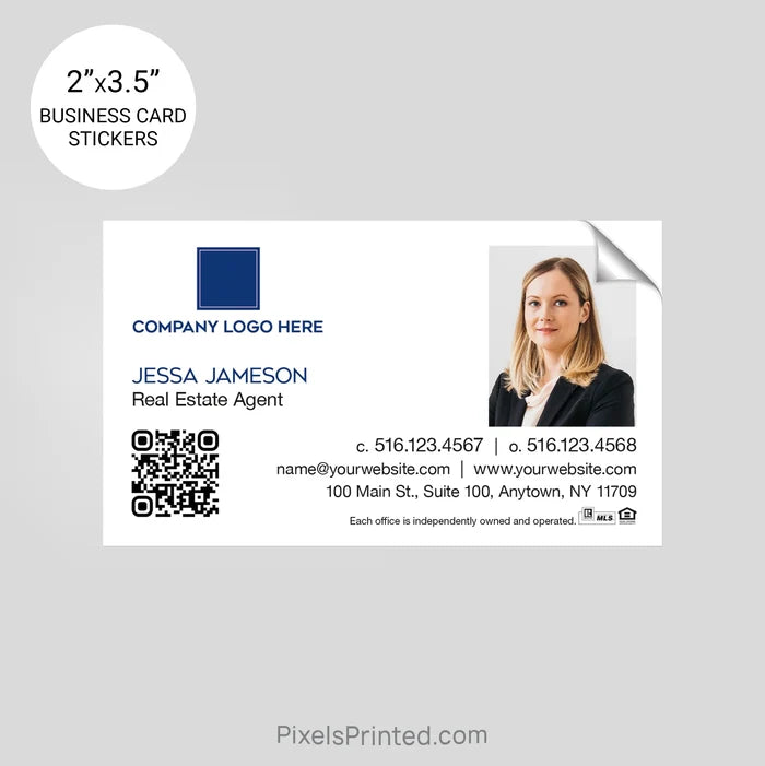 Coldwell Banker business card stickers sticker PixelsPrinted