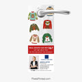 Coldwell Banker realty Christmas door hangers for real estate holiday marketing