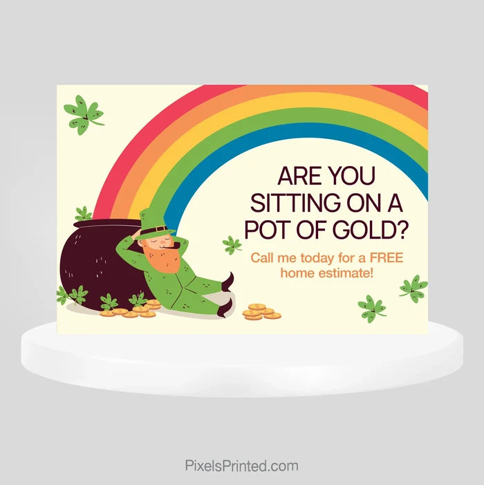 Coldwell Banker St Patrick’s Day real estate introduction postcard PixelsPrinted