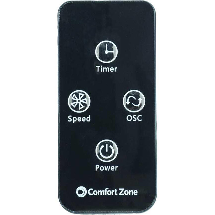 Comfort Zone Bladeless Oscillating Digital Tower Fan