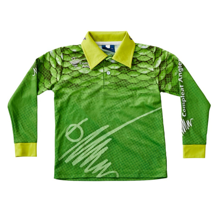 COMPLEAT ANGLER KIDS TOURNAMENT SHIRT GREEN [SZ:10]