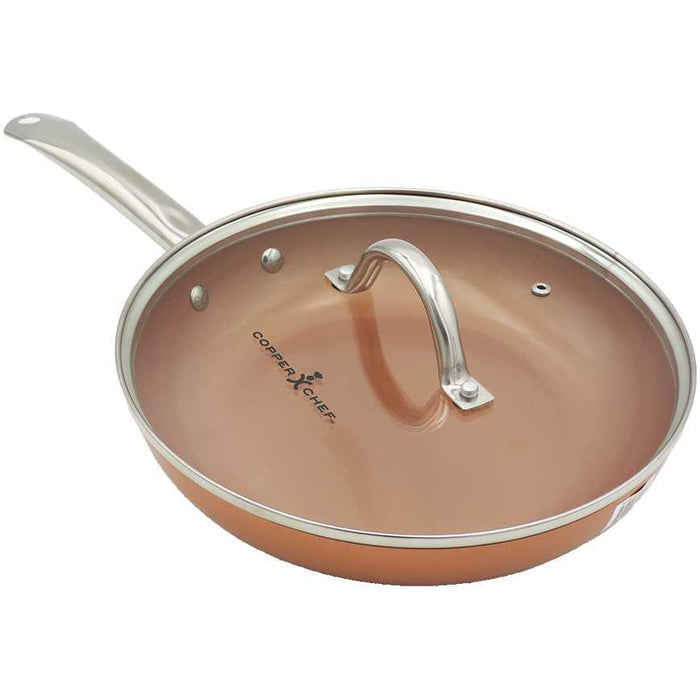 Copper Chef Fry Pan With Glass Lid 10"