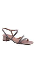 nude/size/6/Camille La Vie/Cynthia 1 W Strappy Rhinestone Low Chunky Heel Sandal /side