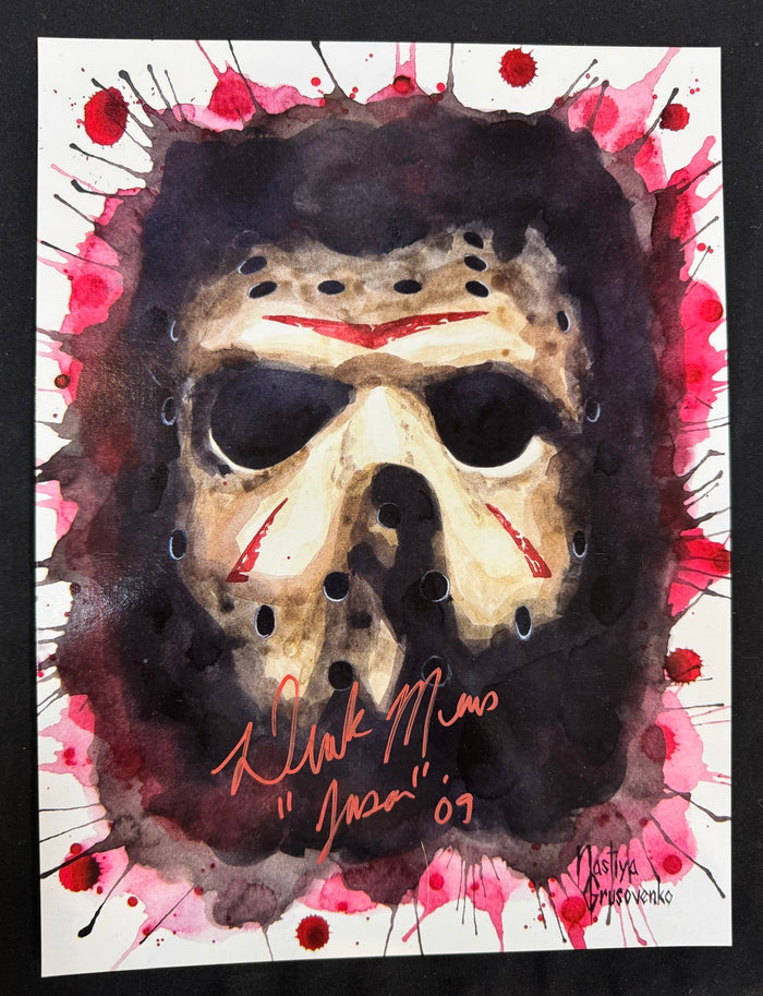 Derek Mears Autographed "Jason" Premium Paper Print