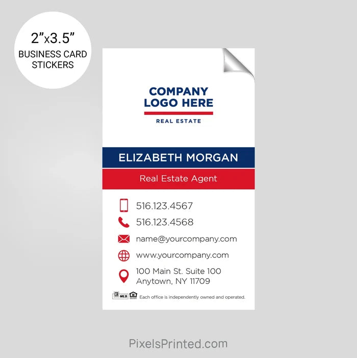 ERA real estate business card stickers PixelsPrinted