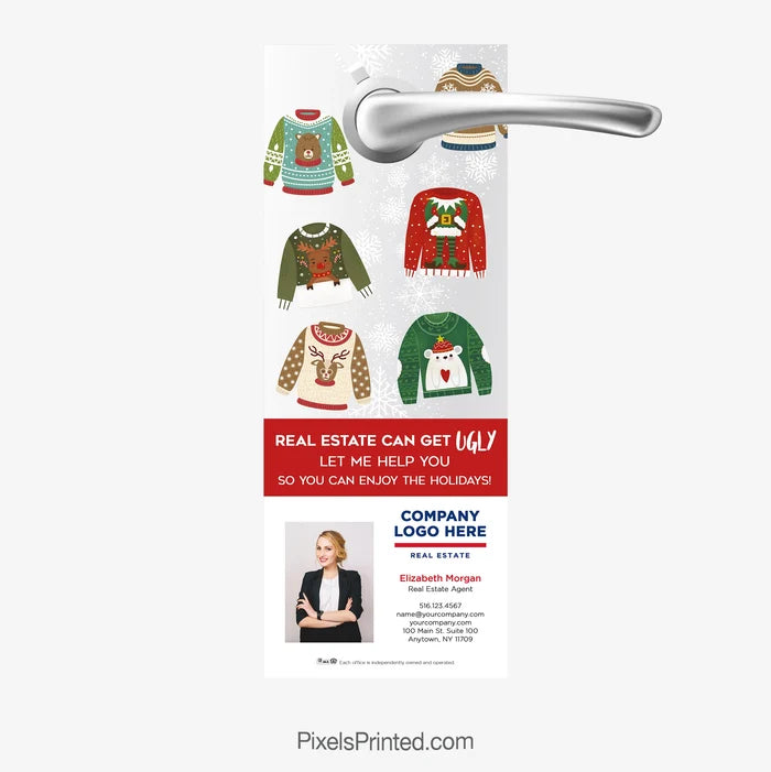 ERA real estate Christmas door hangers
