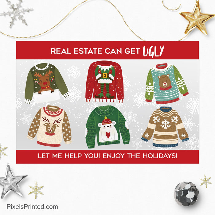 ERA real estate Christmas holiday postcards PixelsPrinted