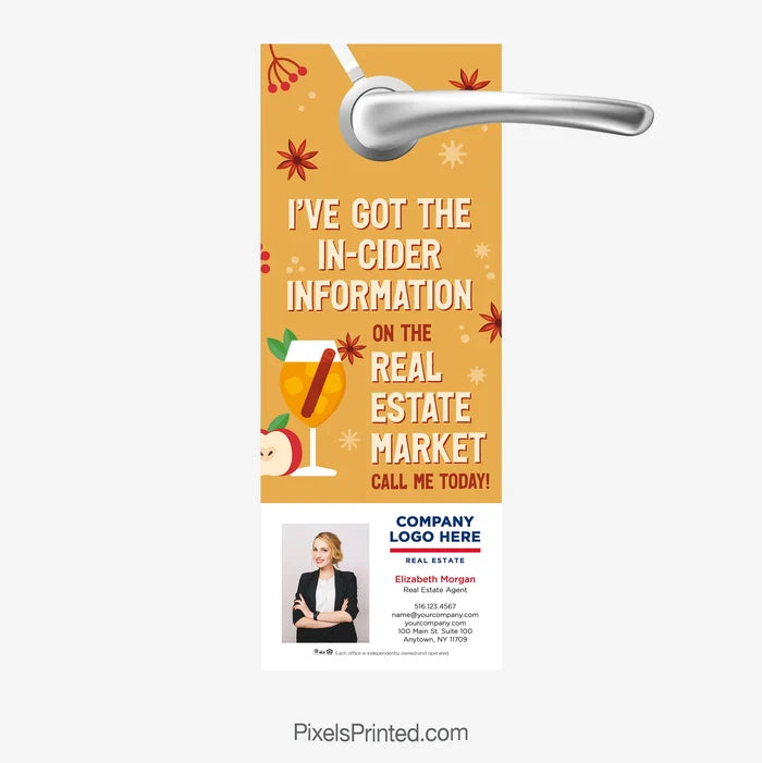 got the insider information on the real estate market door hangers