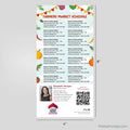 ERA Real Estate Farmers Market Schedule Postcard Magnets postcard magnets PixelsPrinted